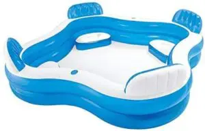Swimming pool inflatable square with seats